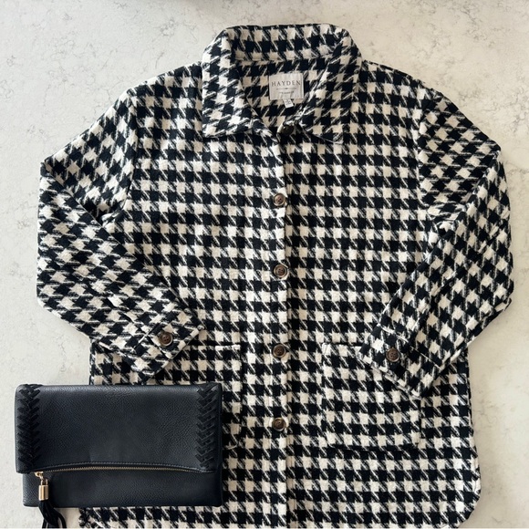 Hayden | Houndstooth Jacket | Black & White | Small - Picture 1 of 7